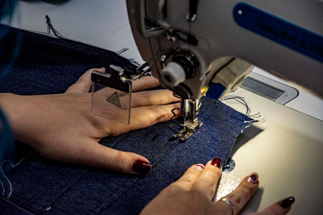 Cómo coser tela vaquera